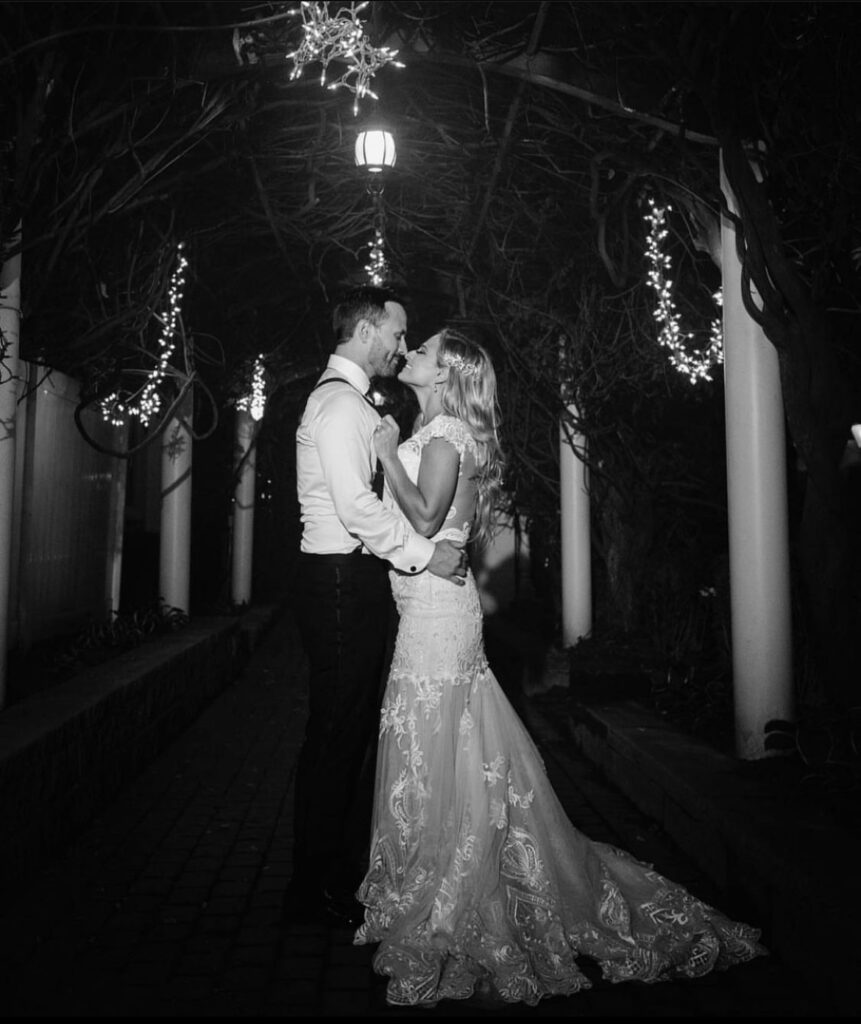 Outdoor night Wisteria  wedding at The Addison Park